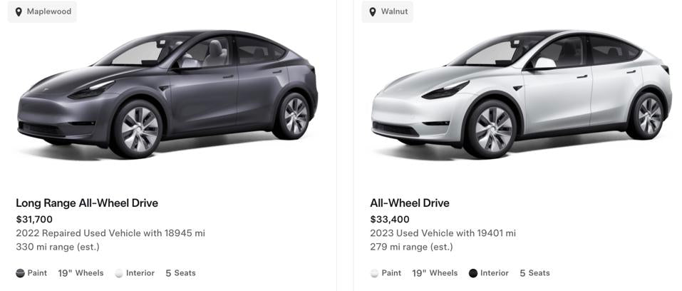 Used Tesla Model Y Prices Drop Amid New Model Launch
