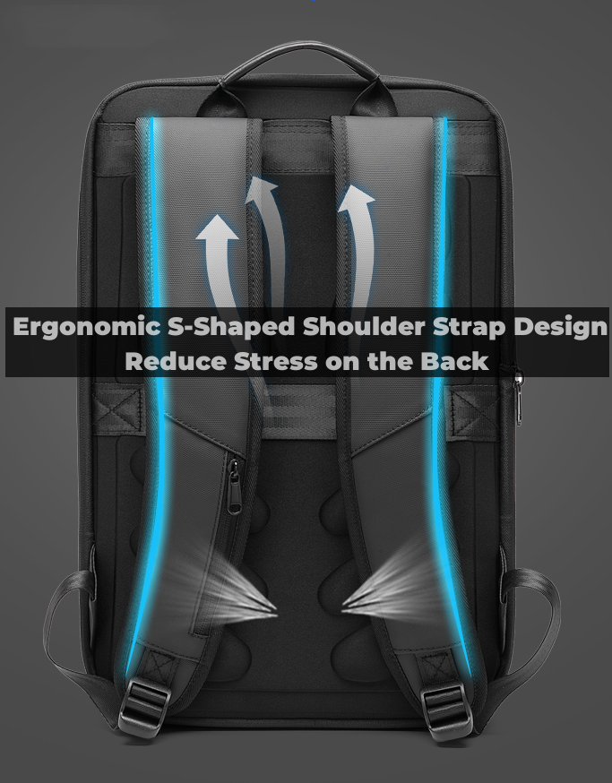 TOPABYTE Cyberbackpack - Hard Shell Anti-Theft Laptop Backpack with TSA Lock
