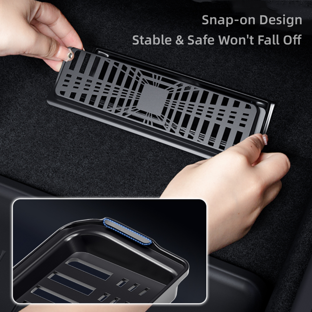 TOPABYTE Under Seat Air Vent Covers Protector for Model Y 2020-2025 New Juniper (2PCs)