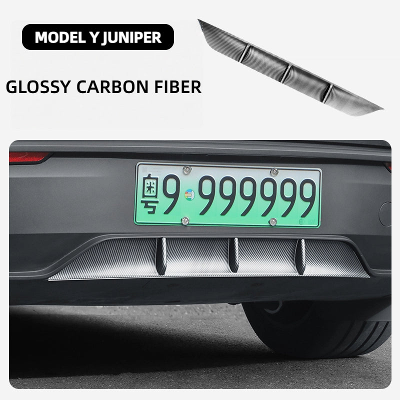 TOPABYTE ABS Car Rear Bumper Diffuser Lip Protection for New Model Y Juniper 2025+