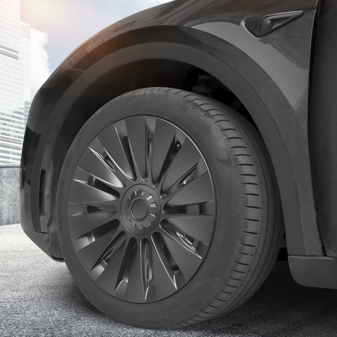 TOPABYTE 19-Inch Hubcaps 14 Spoke Full-Coverage Wheel Covers For Model Y 2020-2024