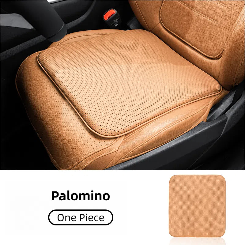 TOPABYTE Nappa Leather Seat Cover Cushion Honeycomb Breathable Memory Foam