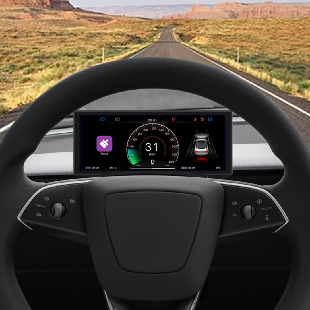 TOPABYTE 6.86'' Dashboard Screen Display with Front Camera For Model 3/Highland/Y