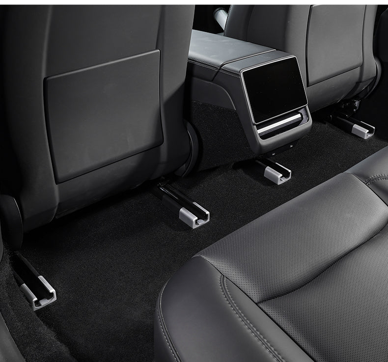 TOPABYTE Rear Seat Slide Rail Anti Kick Plug Buckle ABS For Model 3/Highland