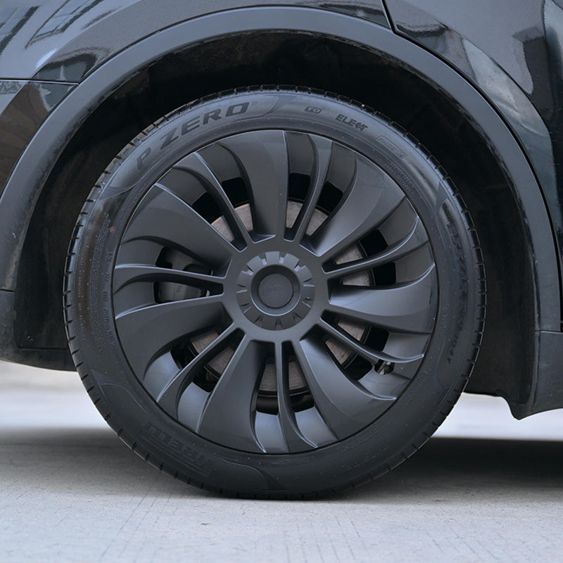 TOPABYTE 19-Inch Hubcaps 14 Spoke Full-Coverage Wheel Covers For Model Y 2020-2024