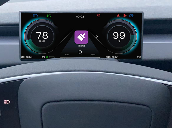 TOPABYTE 6.86'' Dashboard Screen Display with Front Camera For Model 3/Highland/Y
