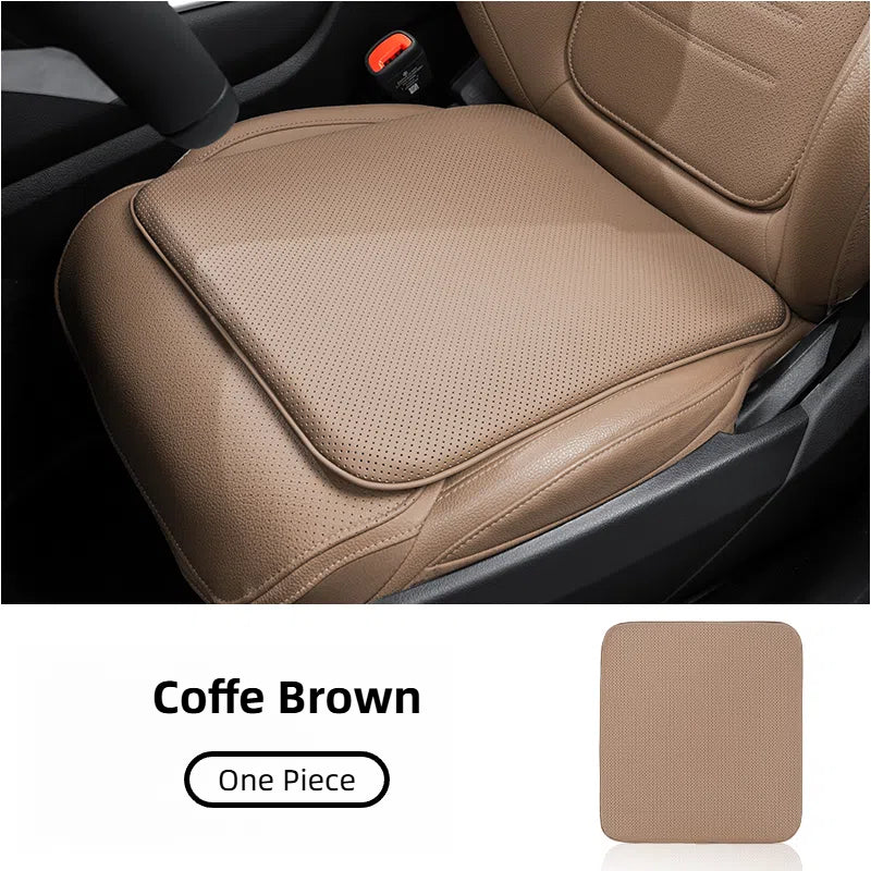 TOPABYTE Nappa Leather Seat Cover Cushion Honeycomb Breathable Memory Foam