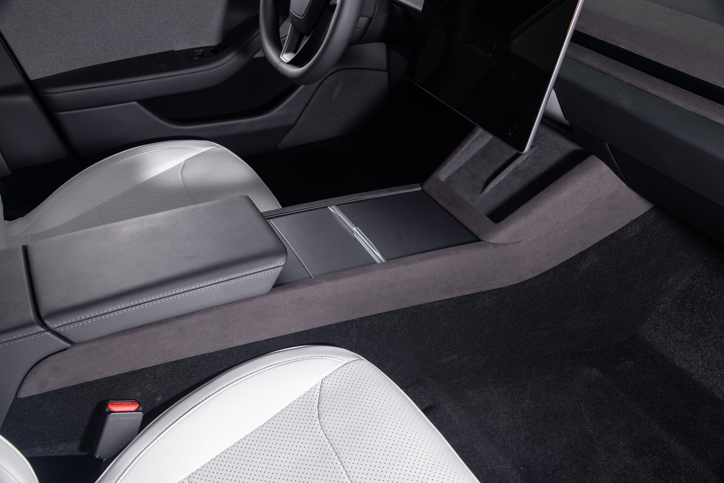 TOPABYTE Center Console Side Trim & Frame Cover Interior Decoration for New Model Y 2025 Juniper & Model 3 2024+ Highland