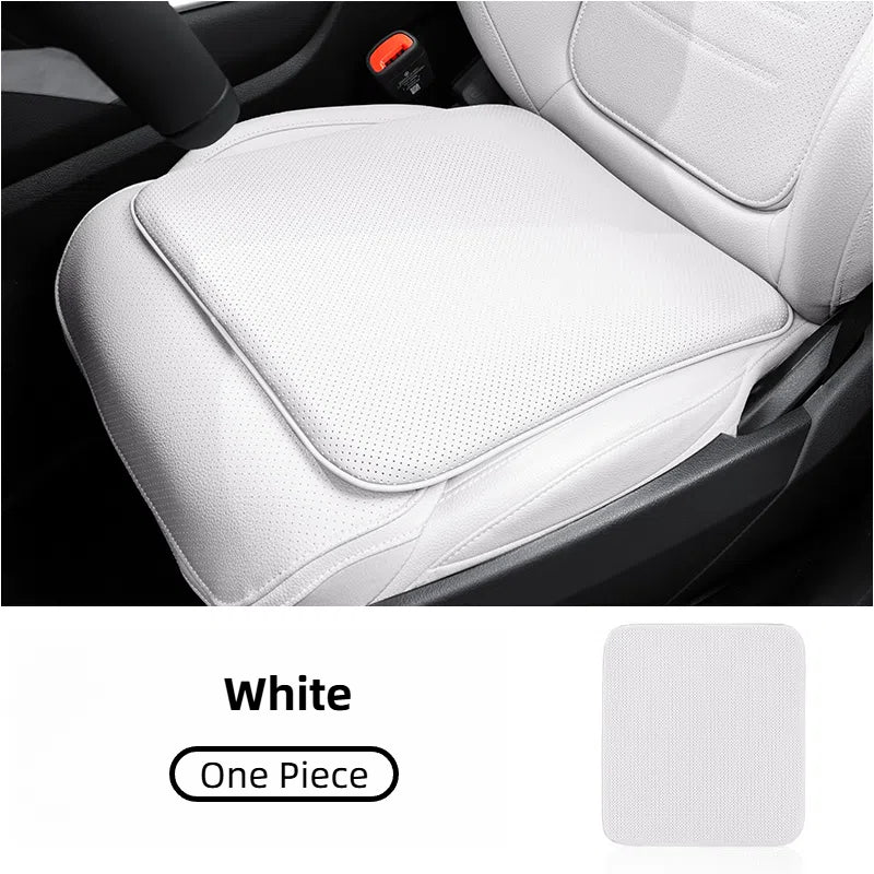 TOPABYTE Nappa Leather Seat Cover Cushion Honeycomb Breathable Memory Foam