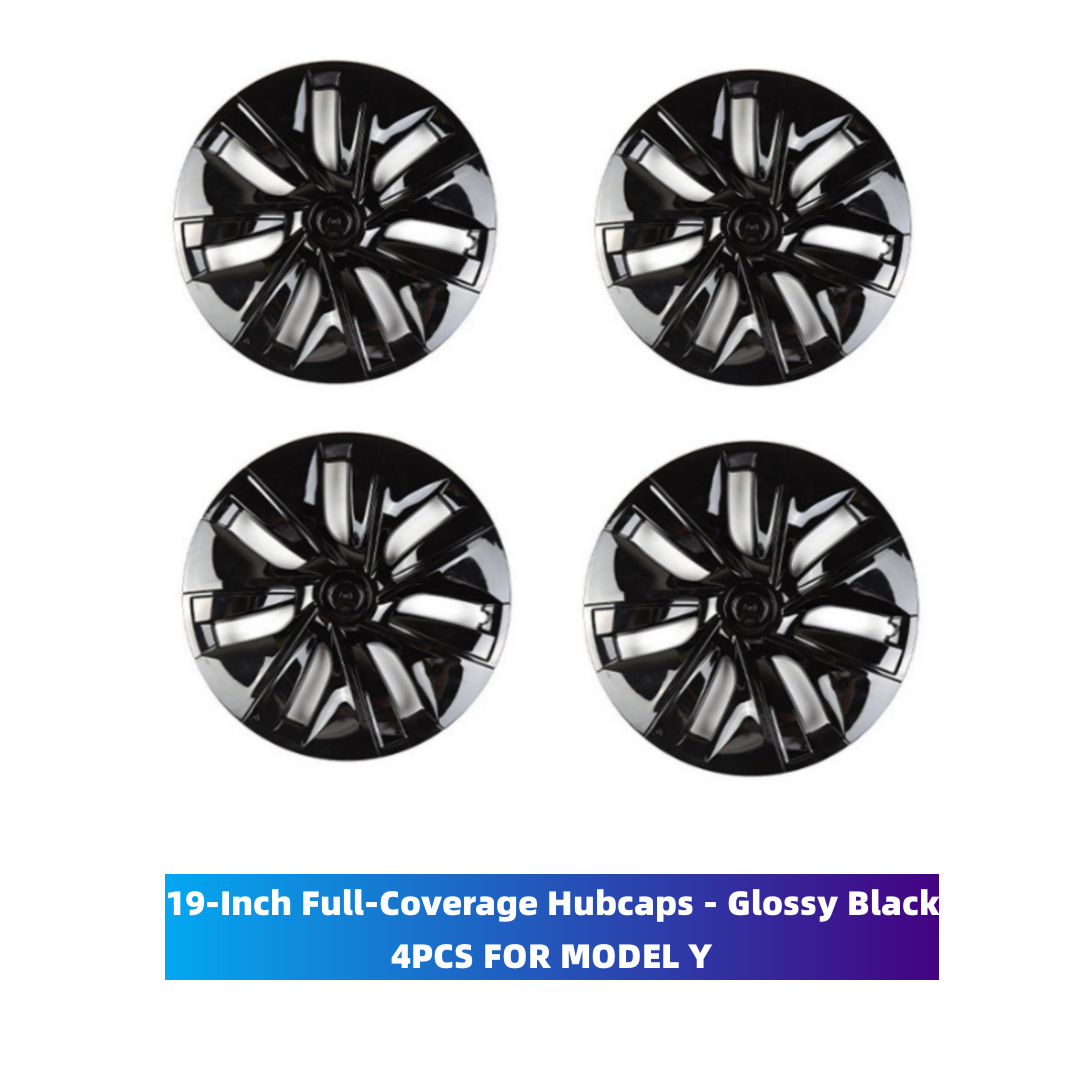 TOPABYTE 19-Inch Hubcaps Full-Coverage Wheel Covers For Model Y 2020-2024