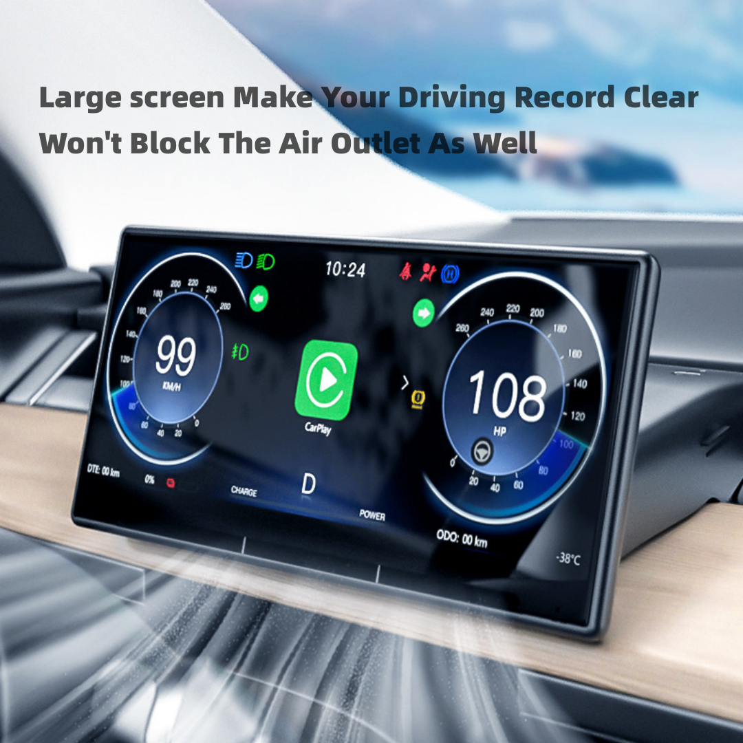 TOPABYTE 8.9'' Dashboard Screen Display with Front Camera For Model 3/Highland/Y/Juniper