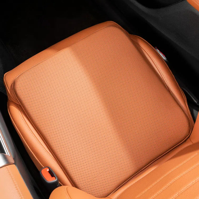TOPABYTE Nappa Leather Seat Cover Cushion Honeycomb Breathable Memory Foam