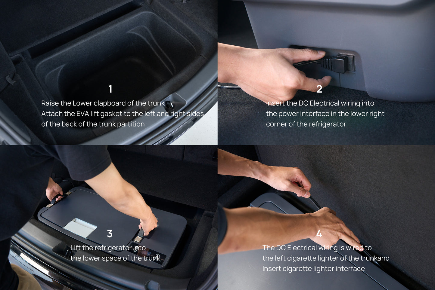 Topabyte Trunk Hidden Refrigerador de automóviles de big nevera para el modelo Y 2020-2025 Juniper & Model 3 19+ (Control de aplicaciones, 35L)