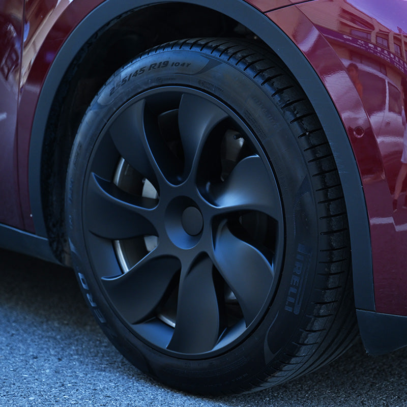 TOPABYTE 19-Inch Hubcaps Sporty Symmetric & Asymmetric Wheel Covers For Model Y 2020-2024