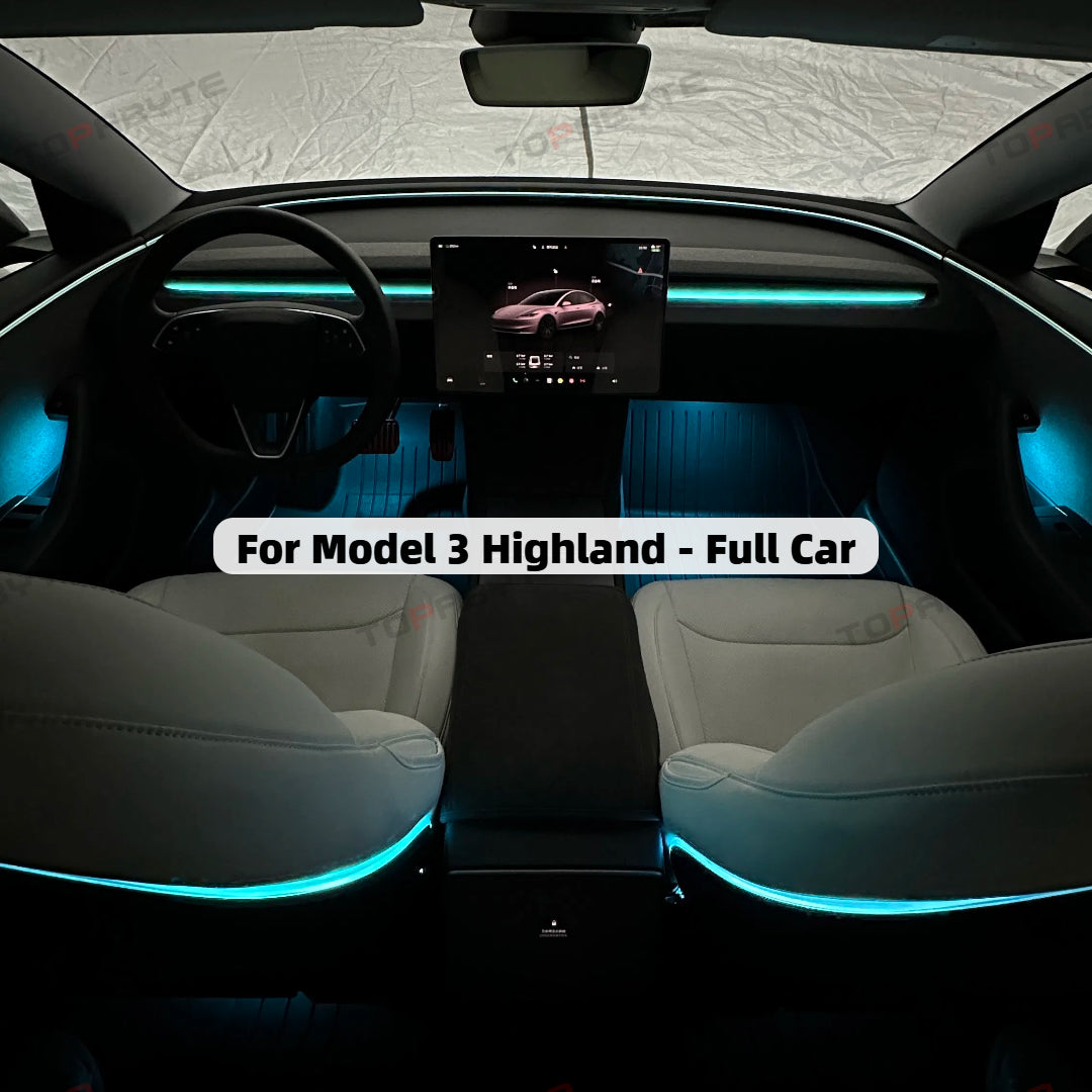 TOPABYTE Ambient Lighting Kit Interior Upgrade for Model 3/Highland/Y
