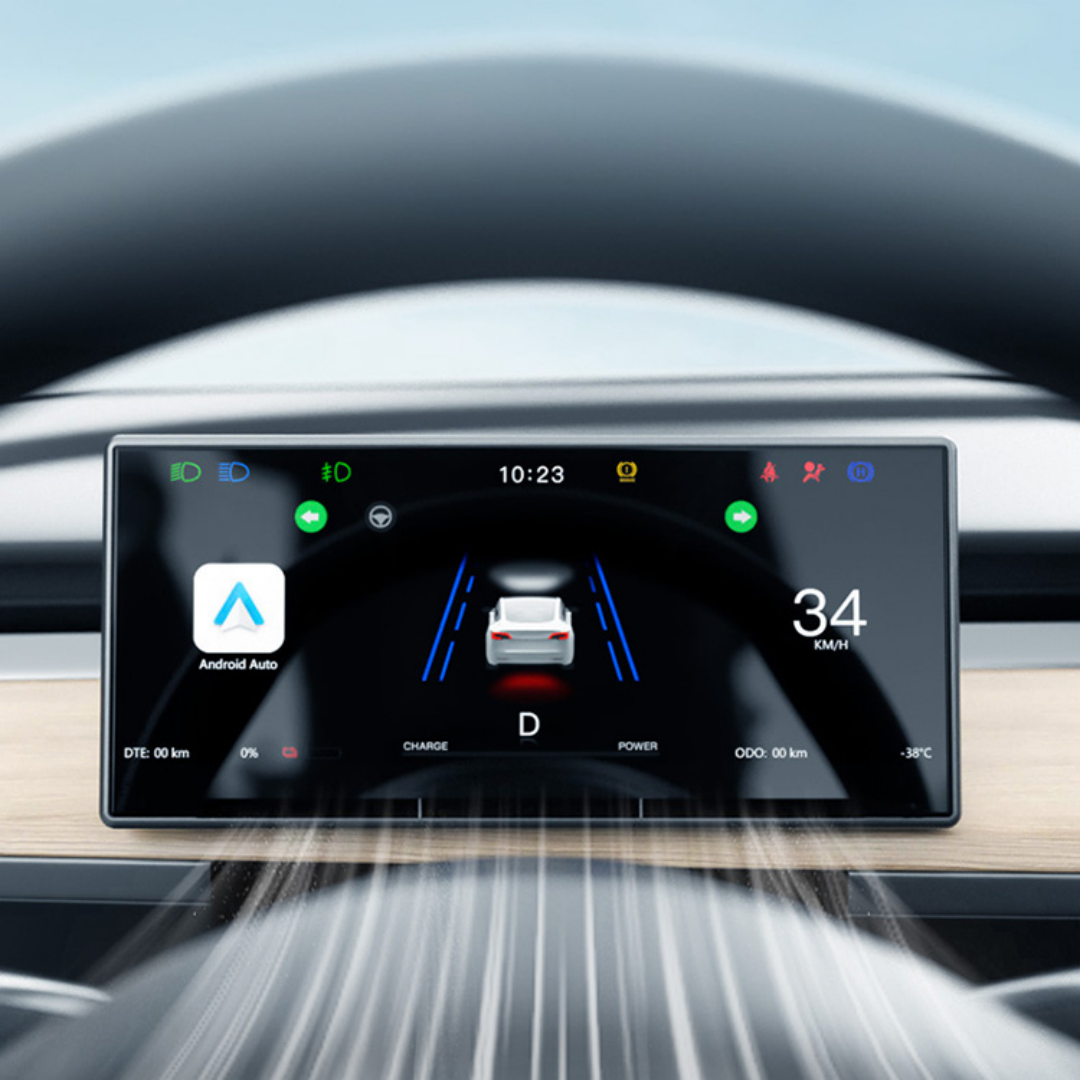 TOPABYTE 8.9'' Dashboard Screen Display with Front Camera For Model 3/Highland/Y/Juniper