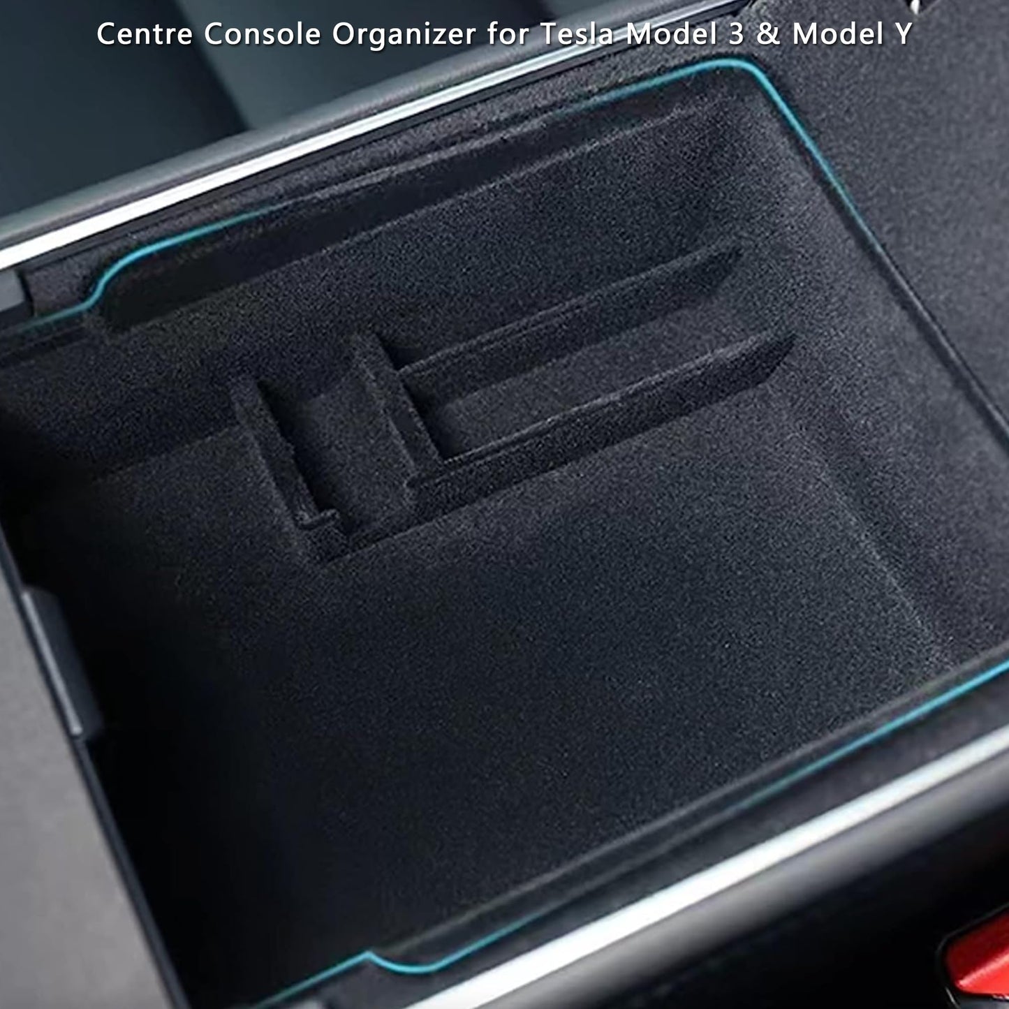 TOPABYTE Center Console Organizer Tray for Model 3 2021-2023 Before Oct. and Model Y 2021-2024