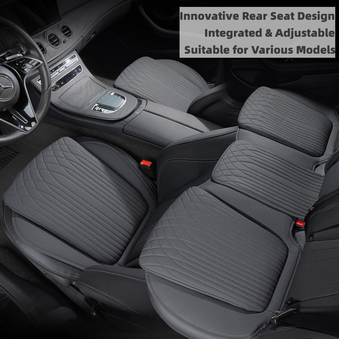 TOPABYTE Universal Nappa Leather Seat Cushion for Car/Office/Home (Black White Red Orange Brown)