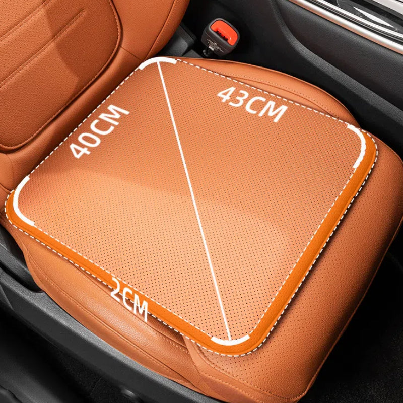 TOPABYTE Nappa Leather Seat Cover Cushion Honeycomb Breathable Memory Foam