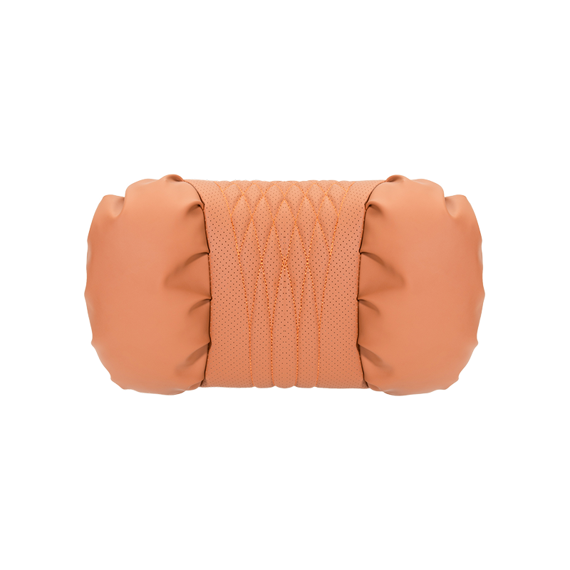 TOPABYTE Ergonomic Headrest Pillow Premium Nappa Leather Breathable Cloud Filling