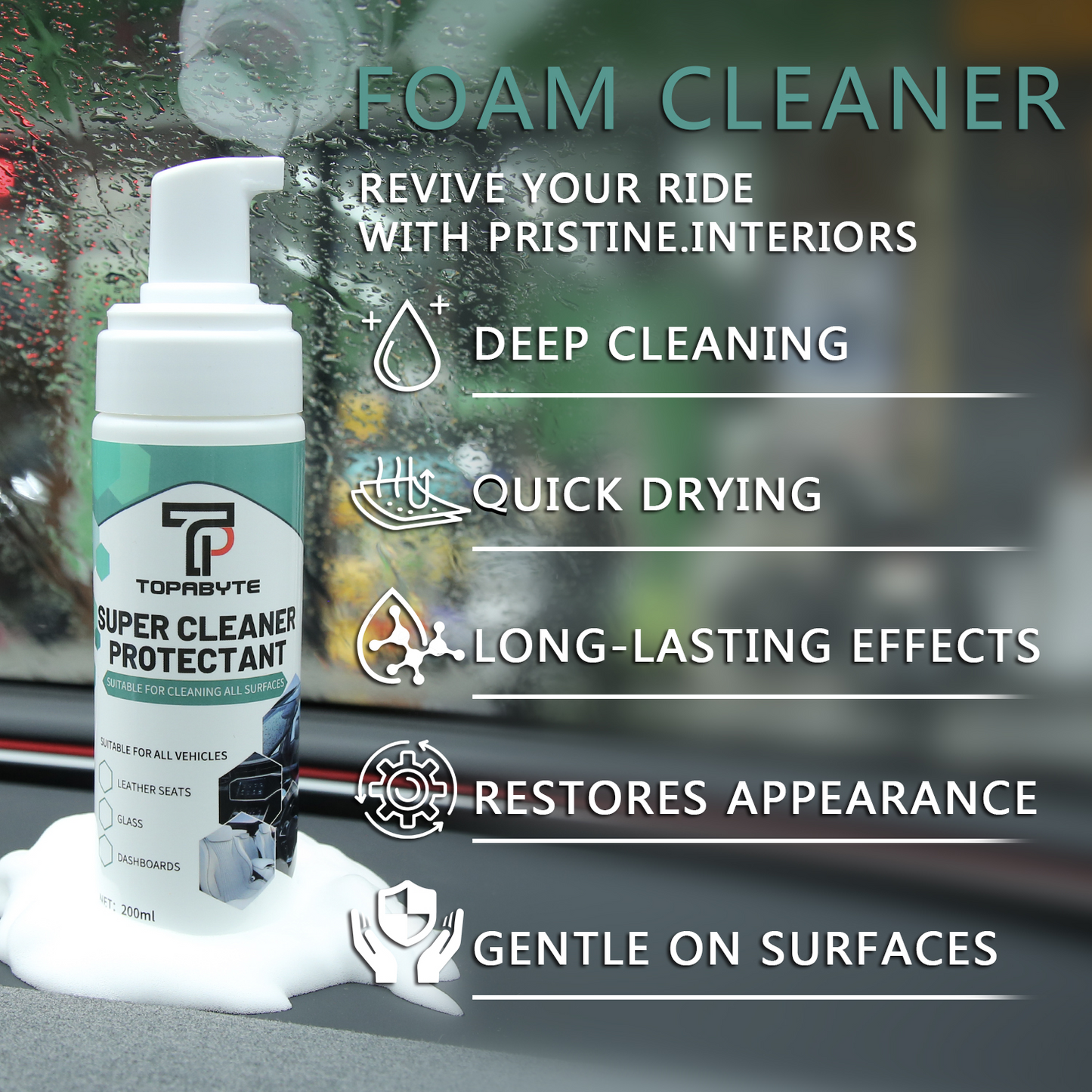 TOPABYTE Cars Total Interior Cleaner