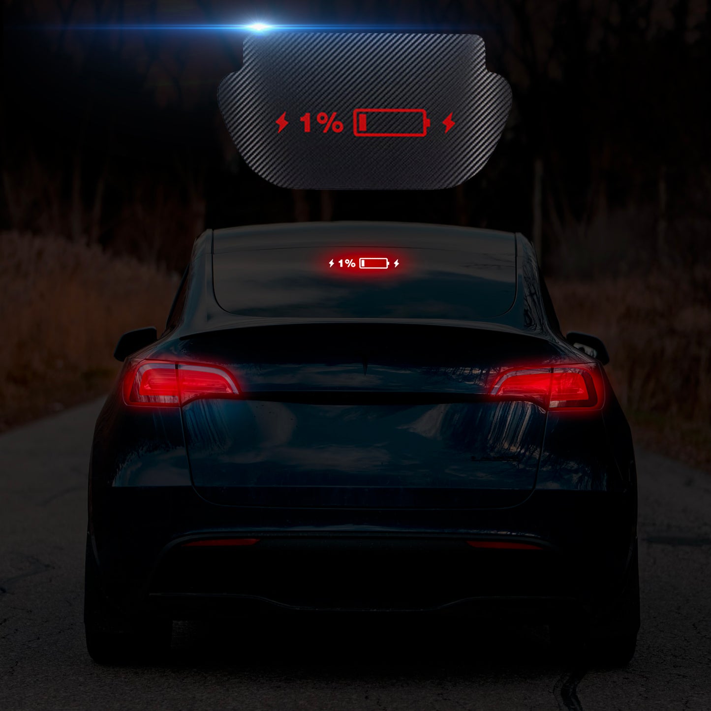 TOPABYTE High-mounted Lamp Garnish / High Brake Light Sticker for All Model 3 & Y 2017-2025