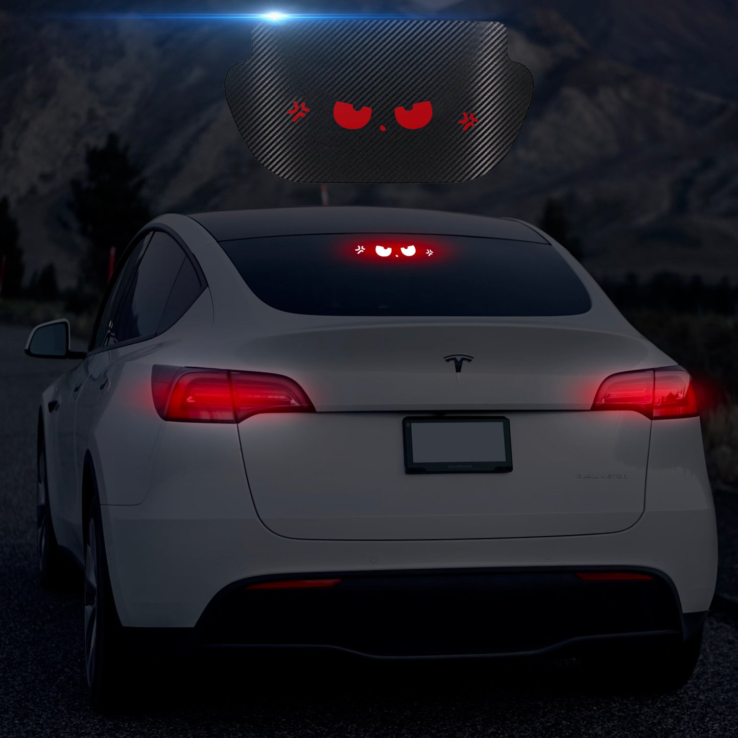 TOPABYTE High-mounted Lamp Garnish / High Brake Light Sticker for All Model 3 & Y 2017-2025