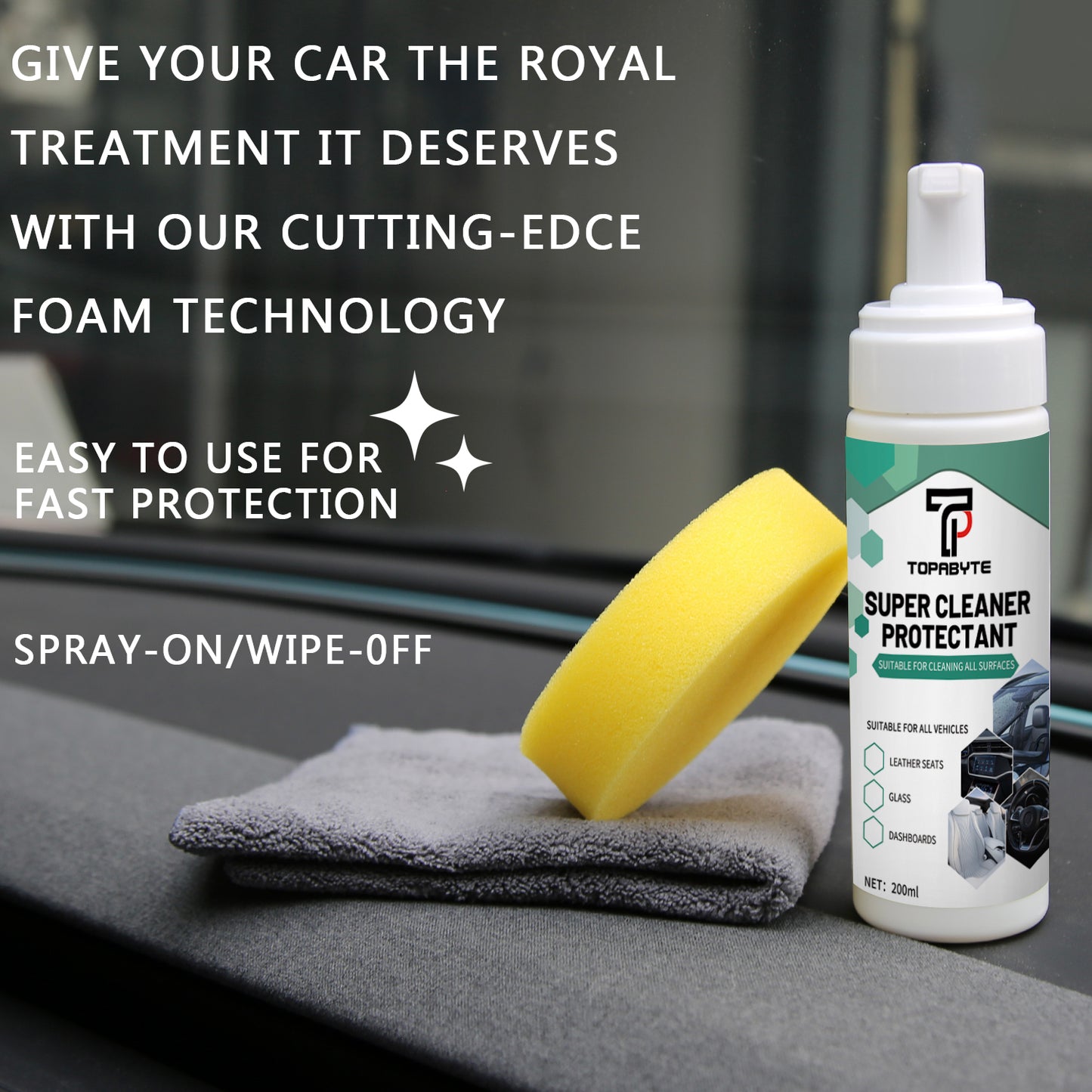 TOPABYTE Cars Total Interior Cleaner