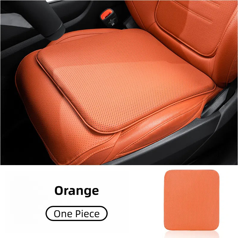 TOPABYTE Nappa Leather Seat Cover Cushion Honeycomb Breathable Memory Foam