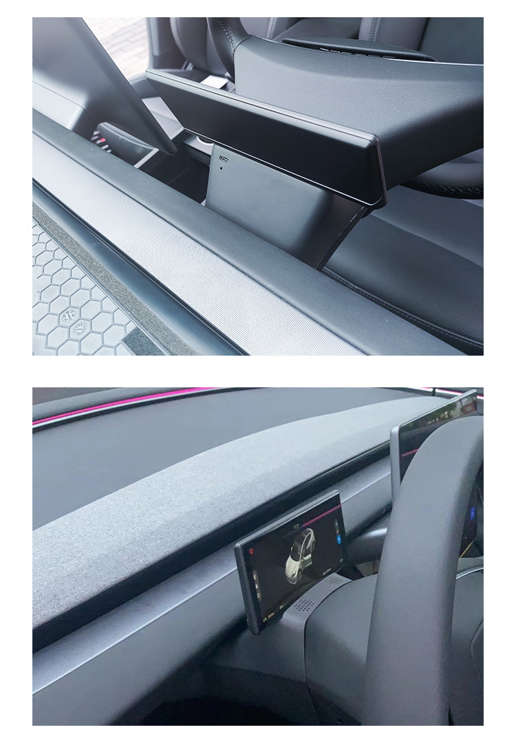 TOPABYTE 6.86'' Dashboard Screen Display with Front Camera For Model 3/Highland/Y