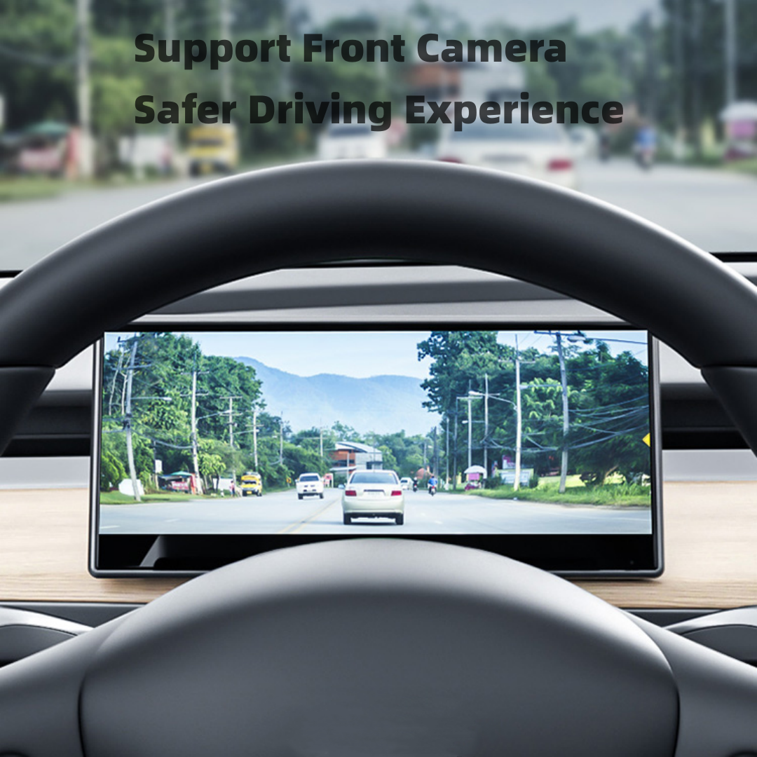 TOPABYTE 8.9'' Dashboard Screen Display with Front Camera For Model 3/Highland/Y/Juniper
