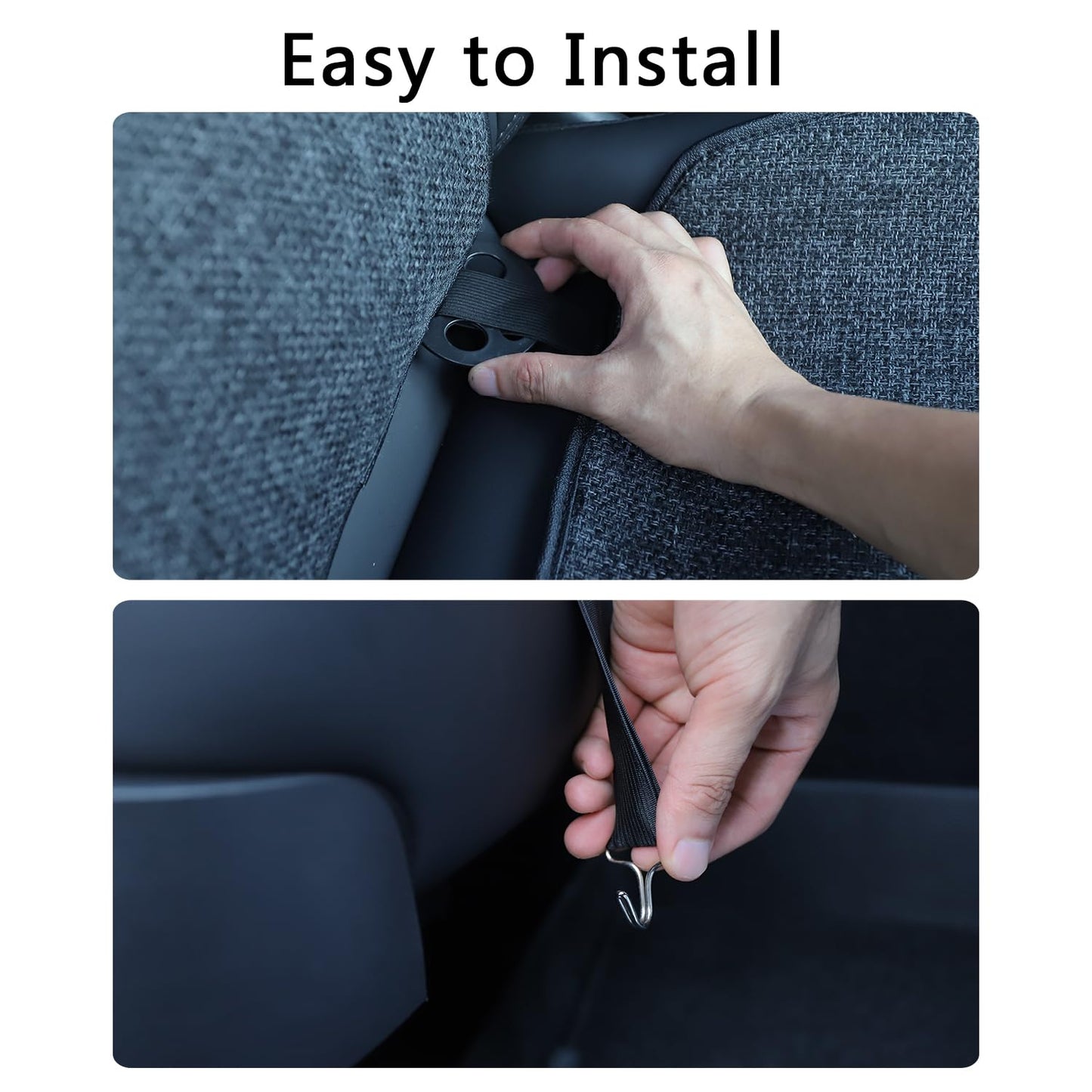 TOPABYTE Car Seat Linen Cushion for Model Y 3 2019-2025 Highland Juniper