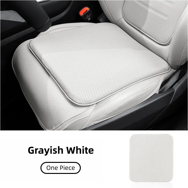 TOPABYTE Nappa Leather Seat Cover Cushion Honeycomb Breathable Memory Foam