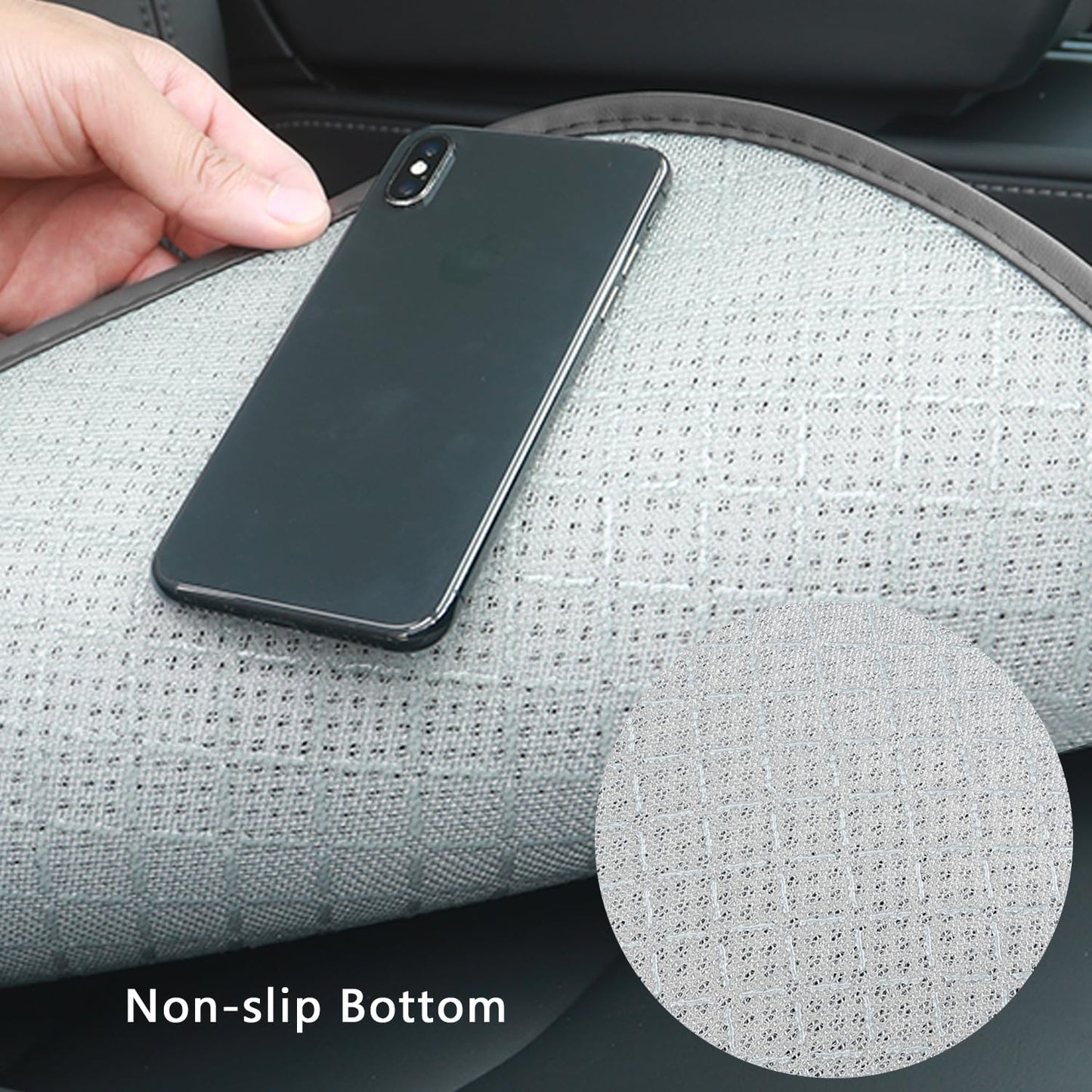 TOPABYTE Car Seat Linen Cushion for Model Y 3 2019-2025 Highland Juniper