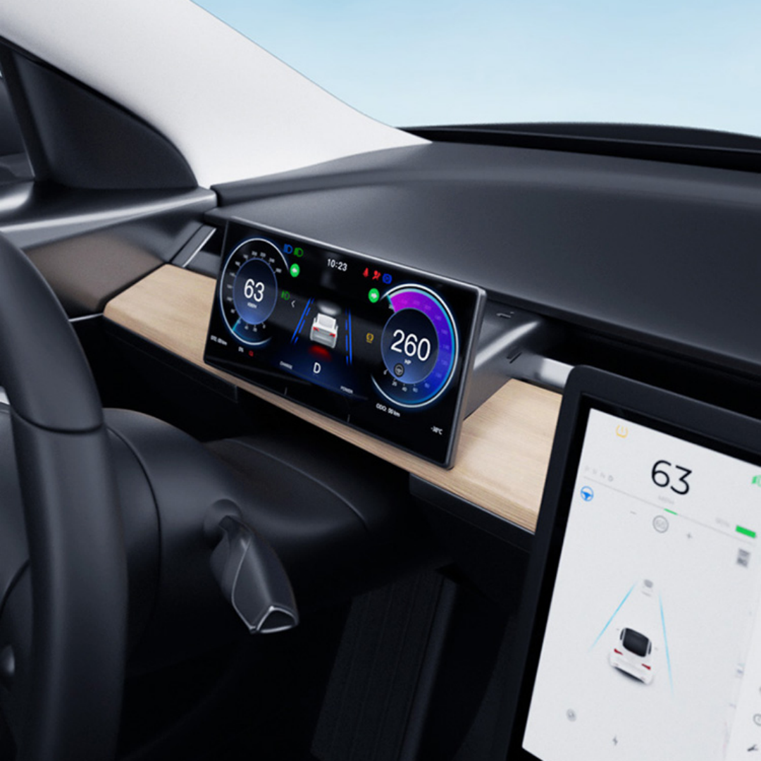 TOPABYTE 8.9'' Dashboard Screen Display with Front Camera For Model 3/Highland/Y/Juniper