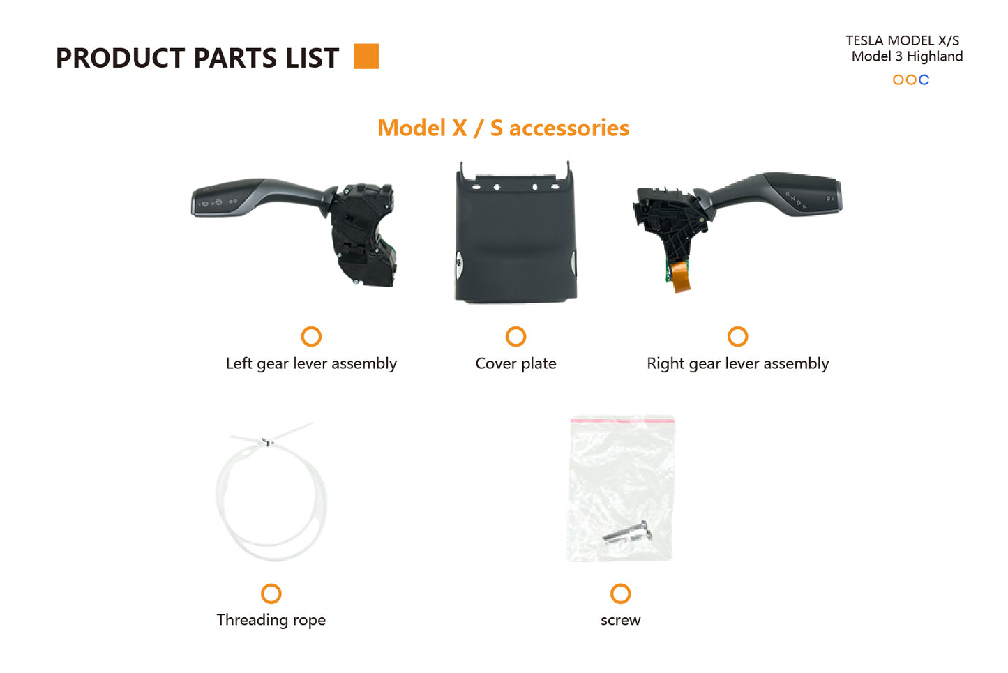 TOPABYTE Intelligent Gear Shifter for Model 3 Highland 2024 2025 & Model S/X 2022+