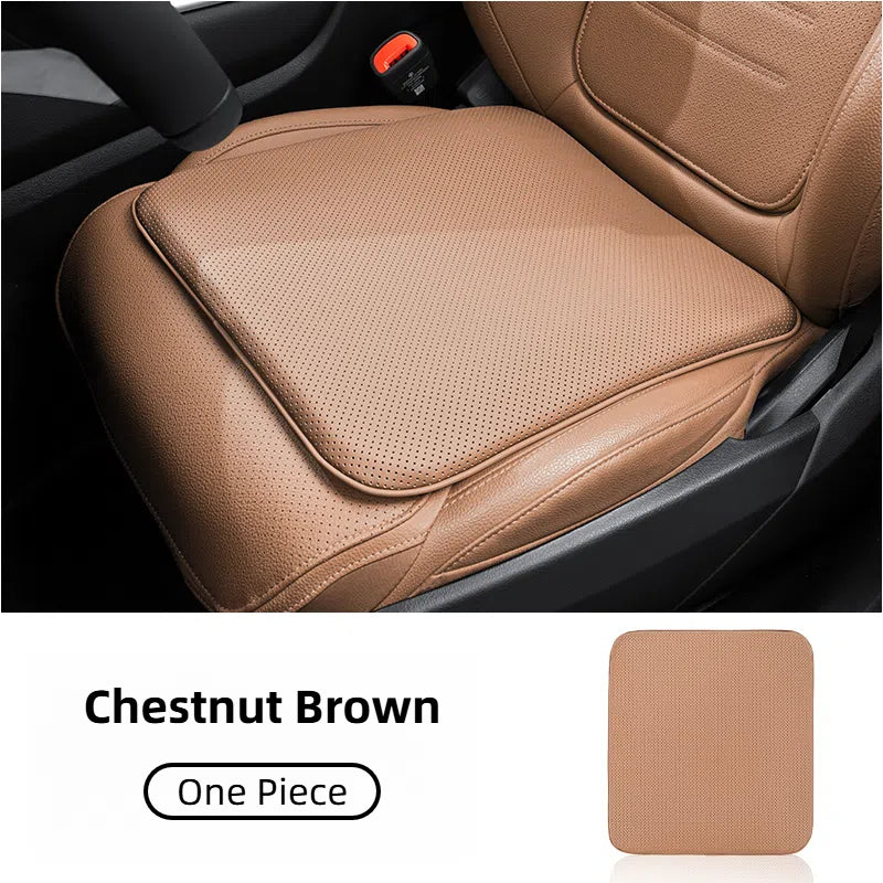 TOPABYTE Nappa Leather Seat Cover Cushion Honeycomb Breathable Memory Foam