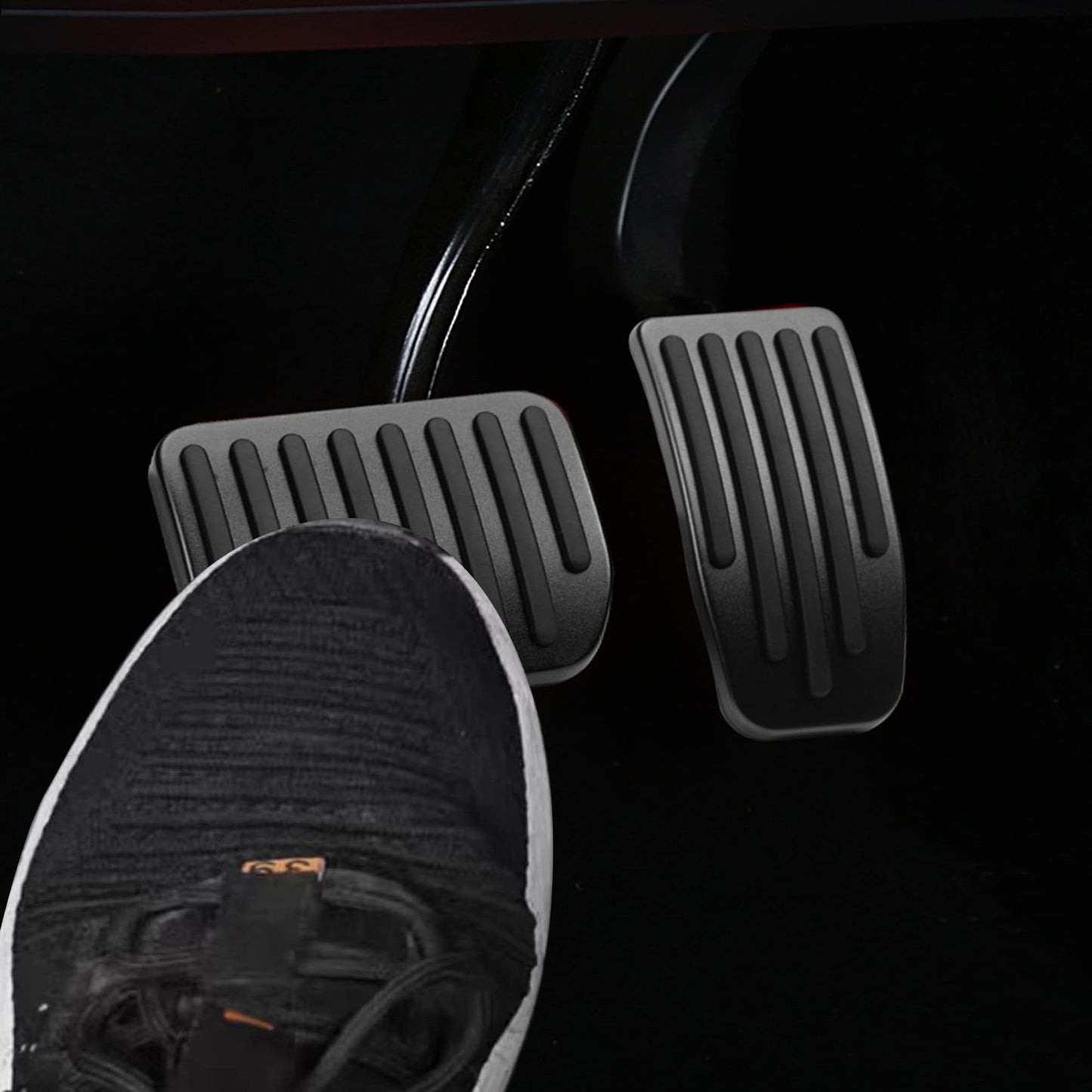 TOPABYTE Foot Pedals Brake Ruel Foot Rest Pads For 2017-2025+ Model 3 Y S X