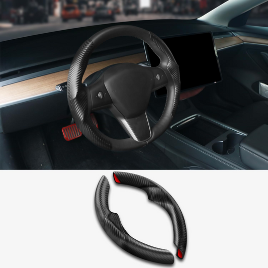 Topabyte Roda Tampa de fibra de carbono e estilo líquido para todos os modelos 3 y S X universalmente para a maioria dos carros