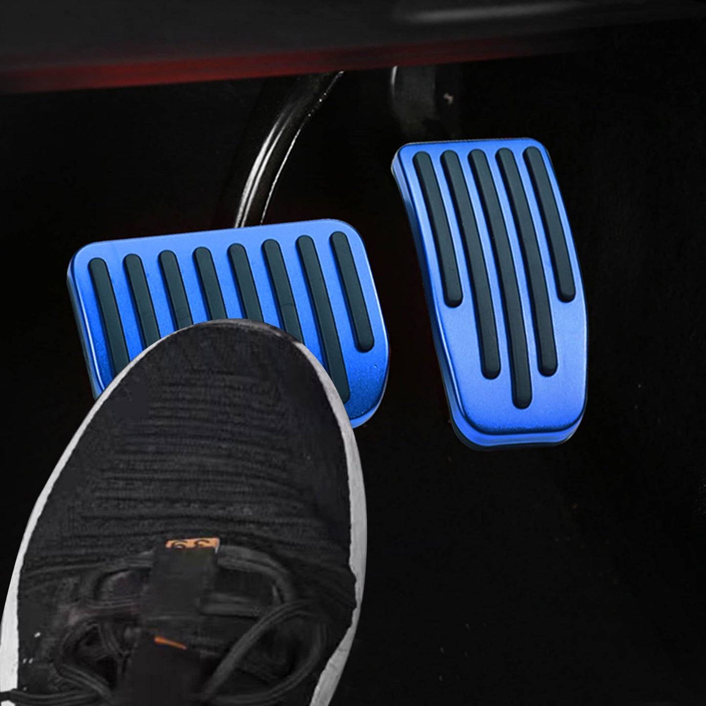 TOPABYTE Foot Pedals Brake Ruel Foot Rest Pads For 2017-2025+ Model 3 Y S X