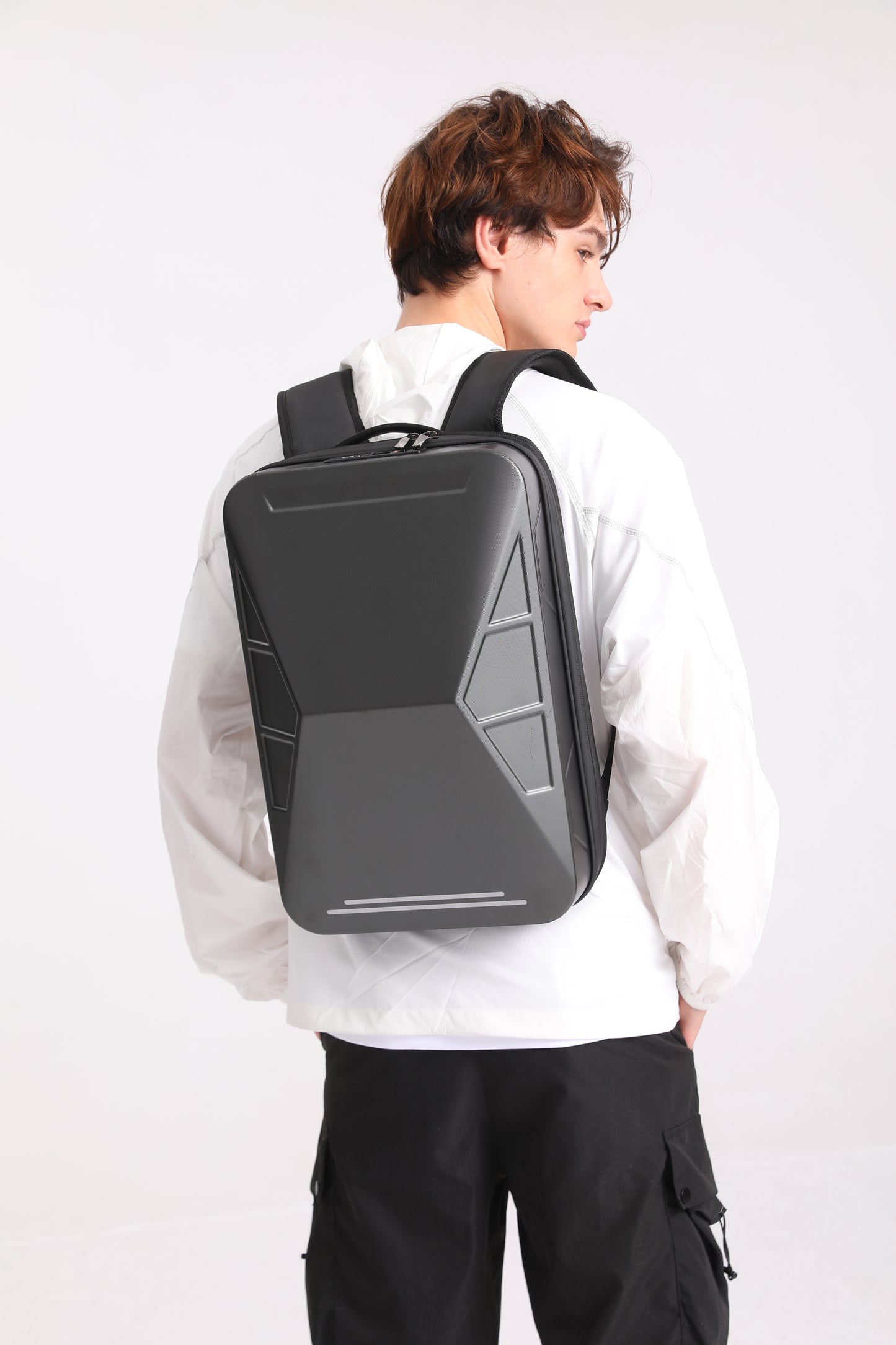 TOPABYTE Cyberbackpack - Hard Shell Anti-Theft Laptop Backpack with TSA Lock