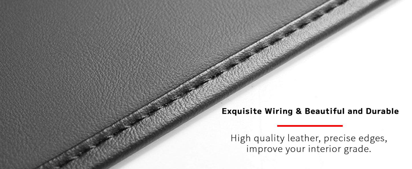 TOPABYTE Rear Tailgate Leather Protector Mat for Model Y 2020-2024 & Model 3 Highland
