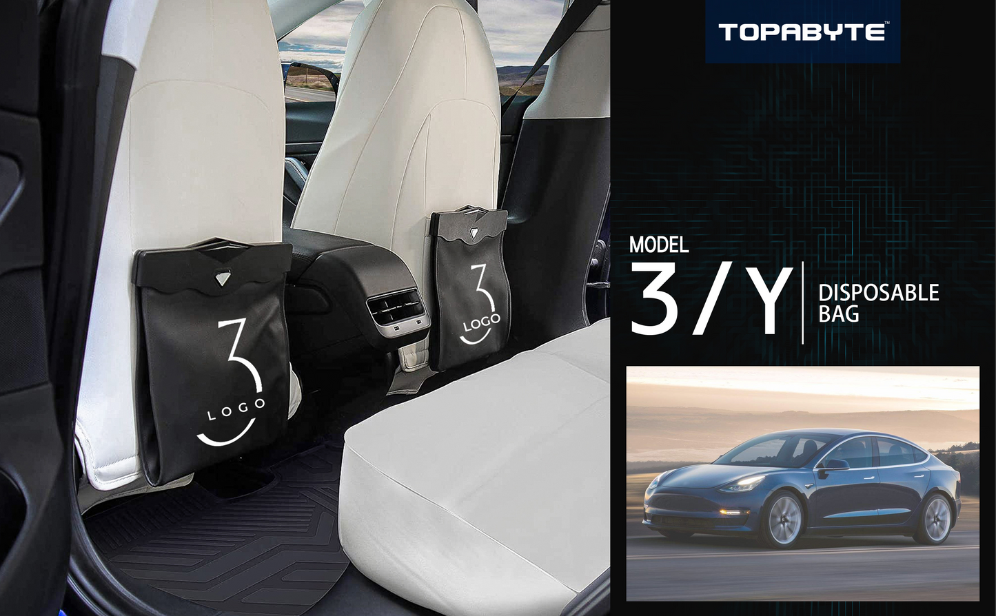 Topabyte Back Bagbage Bag Organizer para el modelo 3/tierras altas/y/enebro
