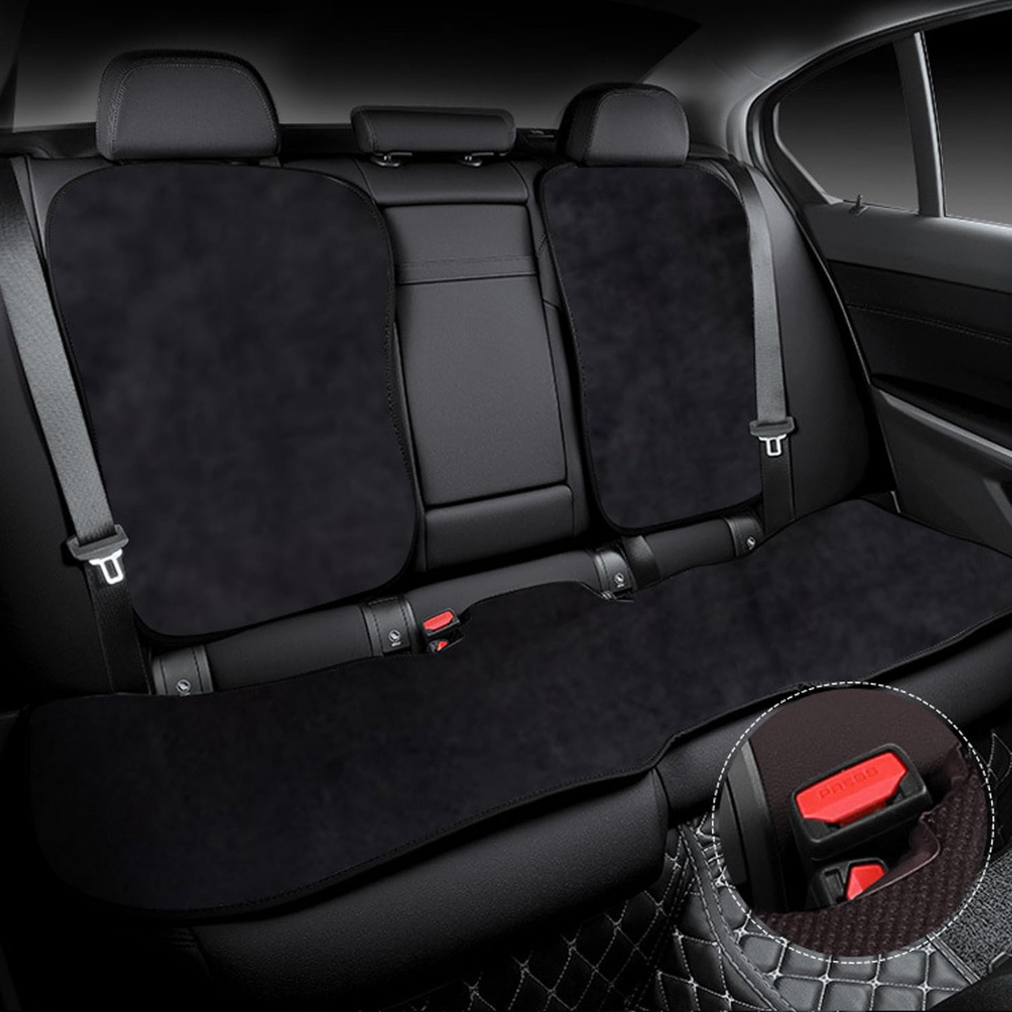 TOPABYTE Car Seat Flannel Cushion for Model 3 Y 2018-2025+ Highland Juniper