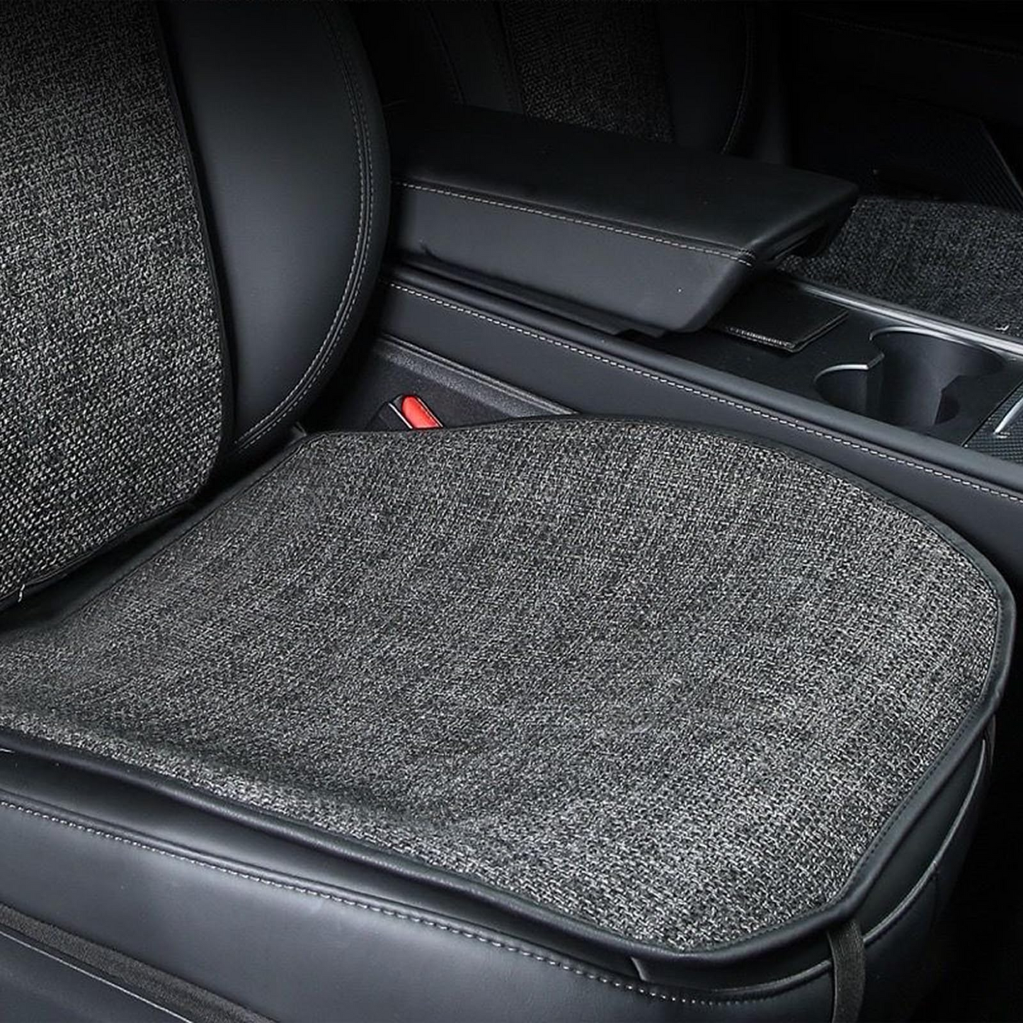 TOPABYTE Car Seat Linen Cushion for Model Y 3 2019-2025 Highland Juniper