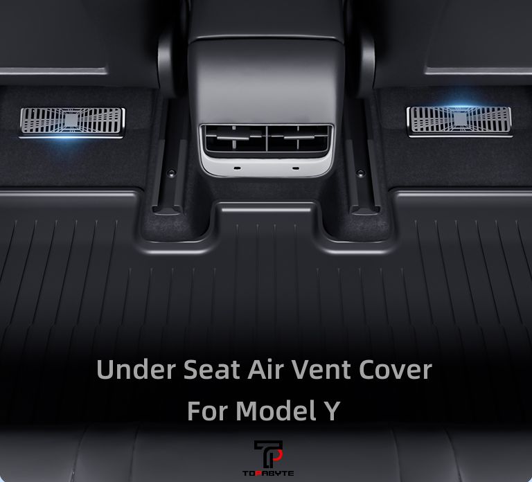 TOPABYTE Under Seat Air Vent Covers Protector for Model Y 2020-2025 New Juniper (2PCs)