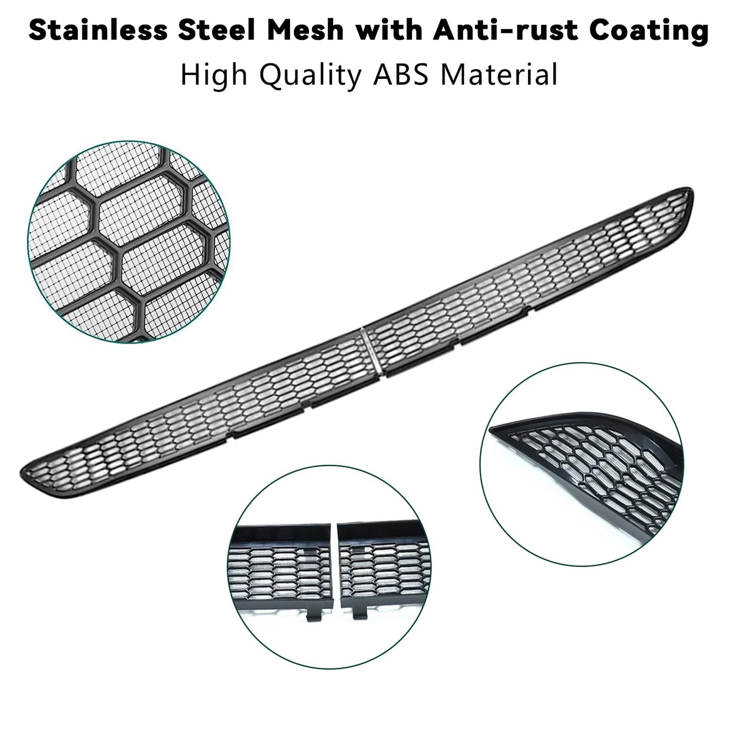TOPABYTE Front Grill Mesh Protector Net for Model 3 Y Segmented Anti Leaves Insect