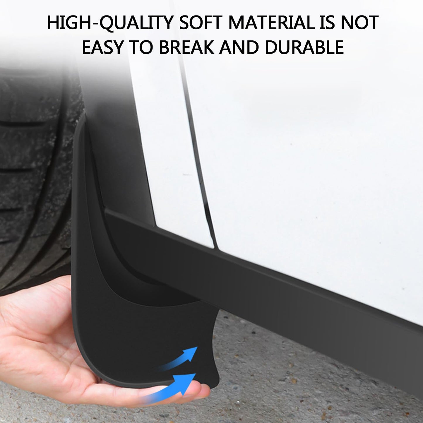 TOPABYTE Mud Flaps Splash Guards 4PCs for Model 3 2017-2023 & Highland 2024-2025