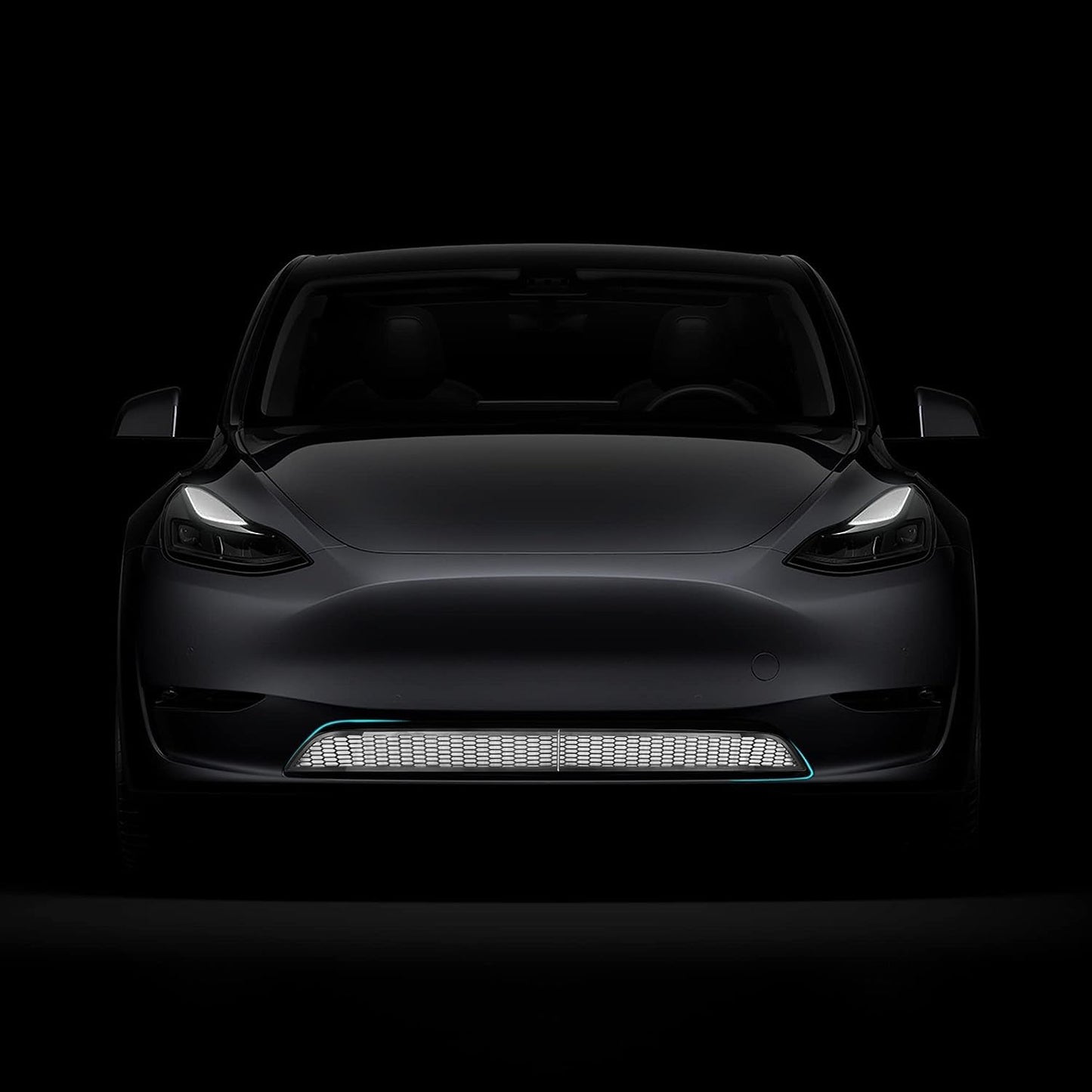 TOPABYTE Front Grill Mesh Bumper Grid Inserts for Model 3 Integrated / Segmented