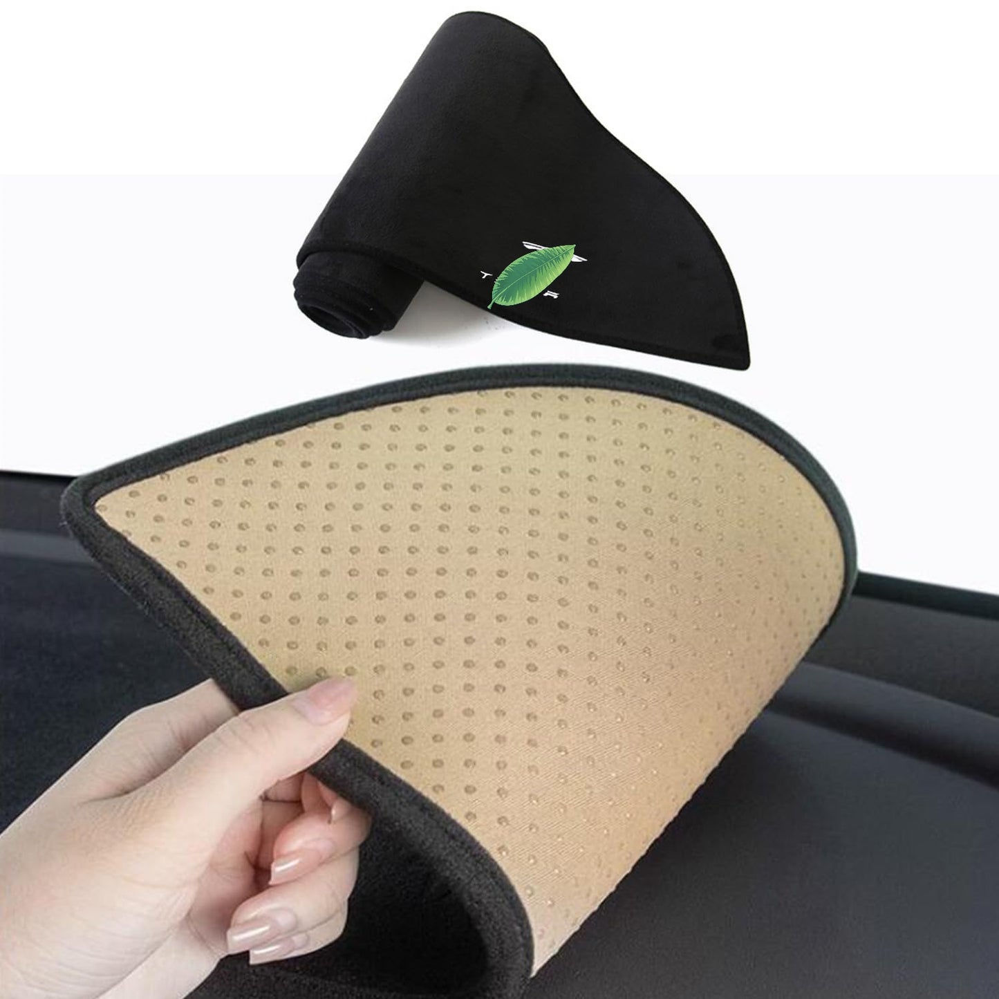 Couvercle du tableau de bord de Topaoctet pour le modèle 3 2017-2023 Modèle Y 2020-2024 Flanelle Premium Flanelle Décoration du tableau de bord Pad Dash